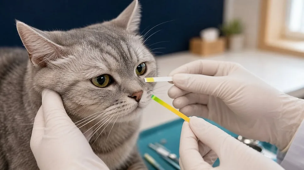 눈을 뜰 때와 감을 때 털의 방향이 달라지는지 위와 옆에서 비교해 기록합니다
