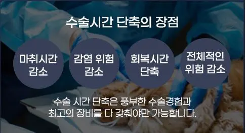 수술 시간이 짧아지면 마취 시간과 감염 위험, 회복 기간이 함께 줄어듭니다